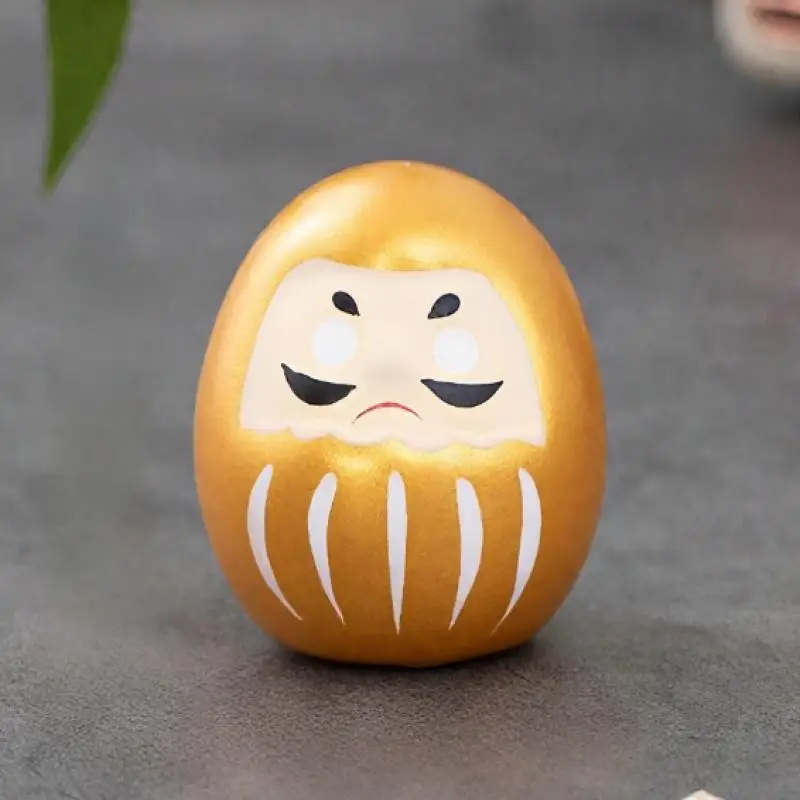 Ceramiczna lalka Daruma – japońska figurka na szczęście Jasnoszary