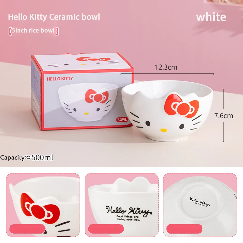 Ceramiczna miseczka do ryżu z motywem Sanrio 5 cali Zielony