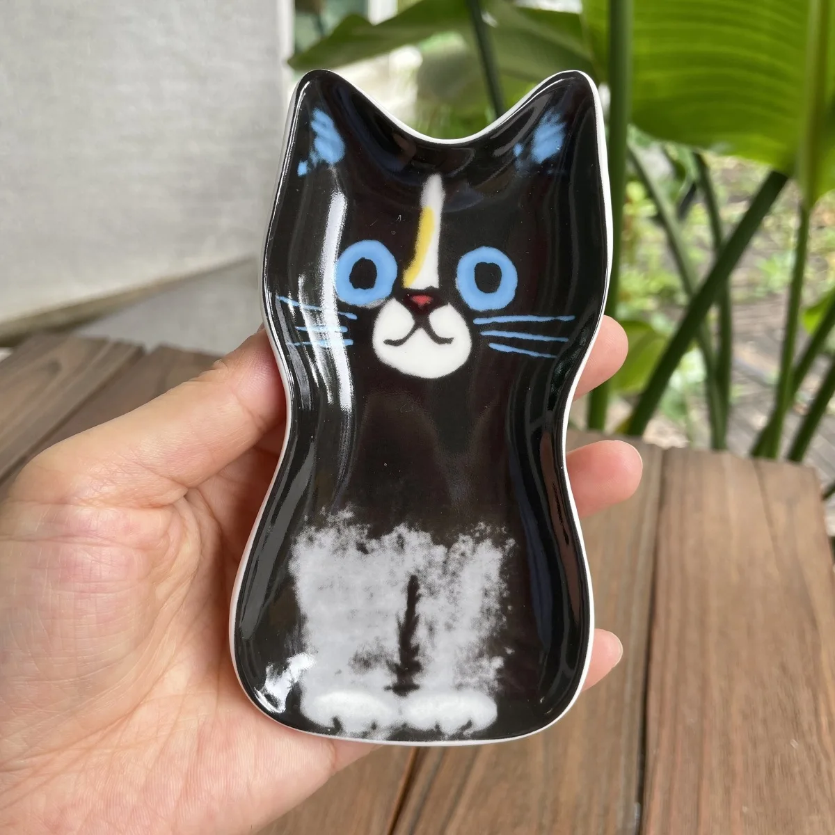 Ceramiczny dipek w kształcie kota - miseczka na sosy Matowy
