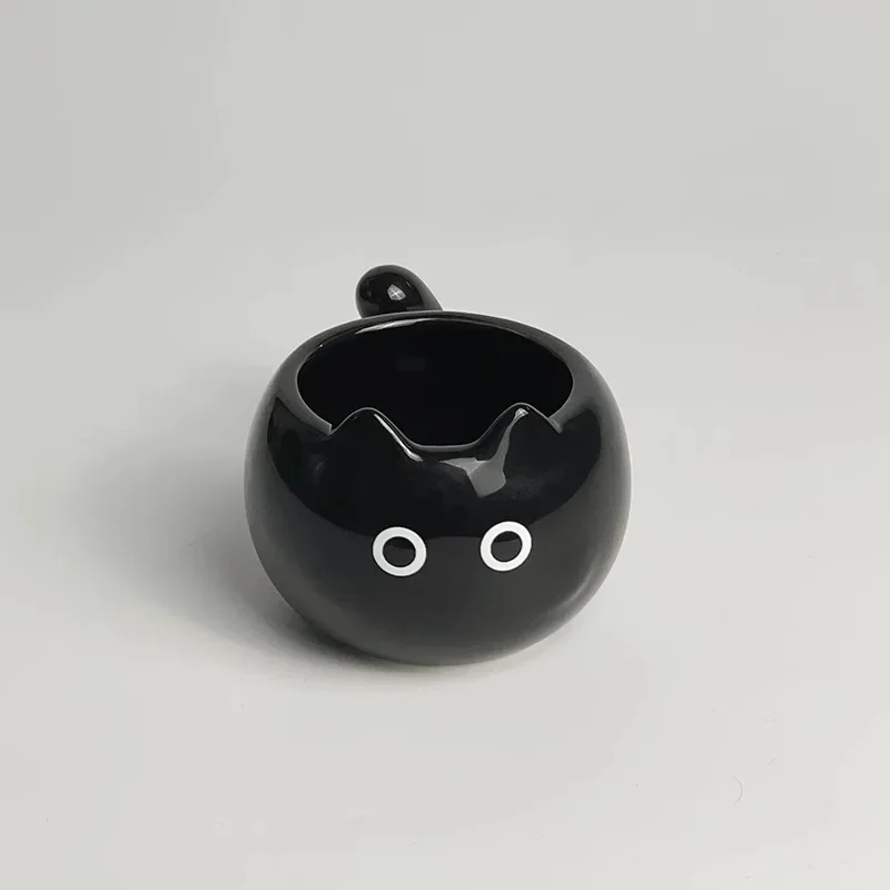Ceramiczny kubek kot syjamski do kawy Jasnoszary