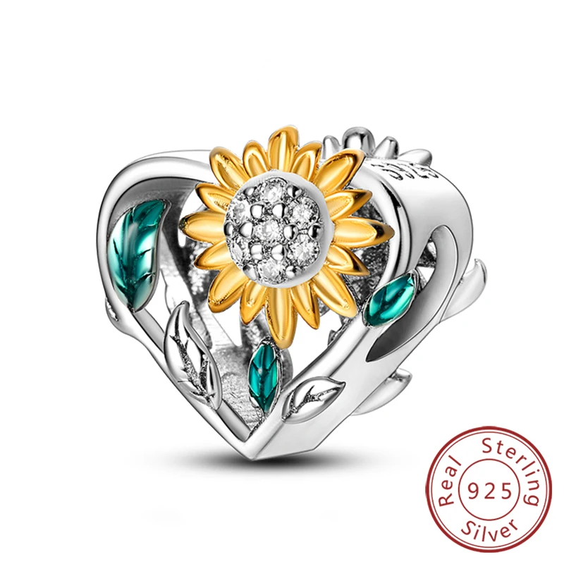 Charm serce ze srebra 925 – Family, Sister, Love Reseda