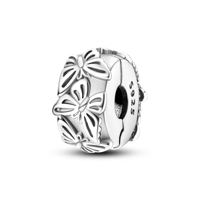 Charms do bransoletki i naszyjnika z kryształkami CZ okrągły klips Pomarańczowy