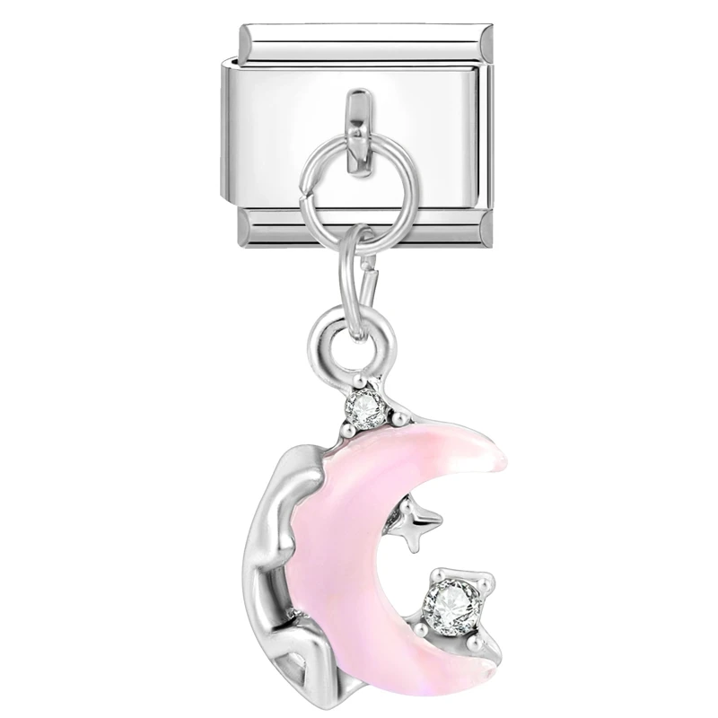 Charms kotek z niebieskimi oczami do bransoletki Antyczne srebro
