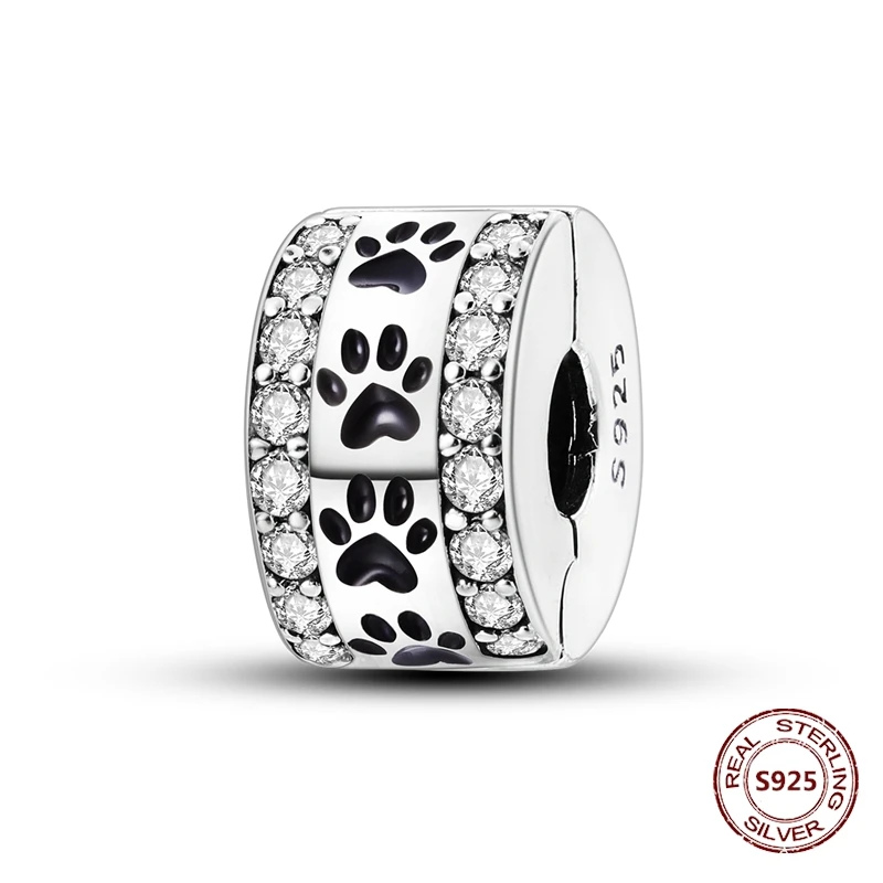 Charms łapka kota srebro 925 do bransoletek Wielo