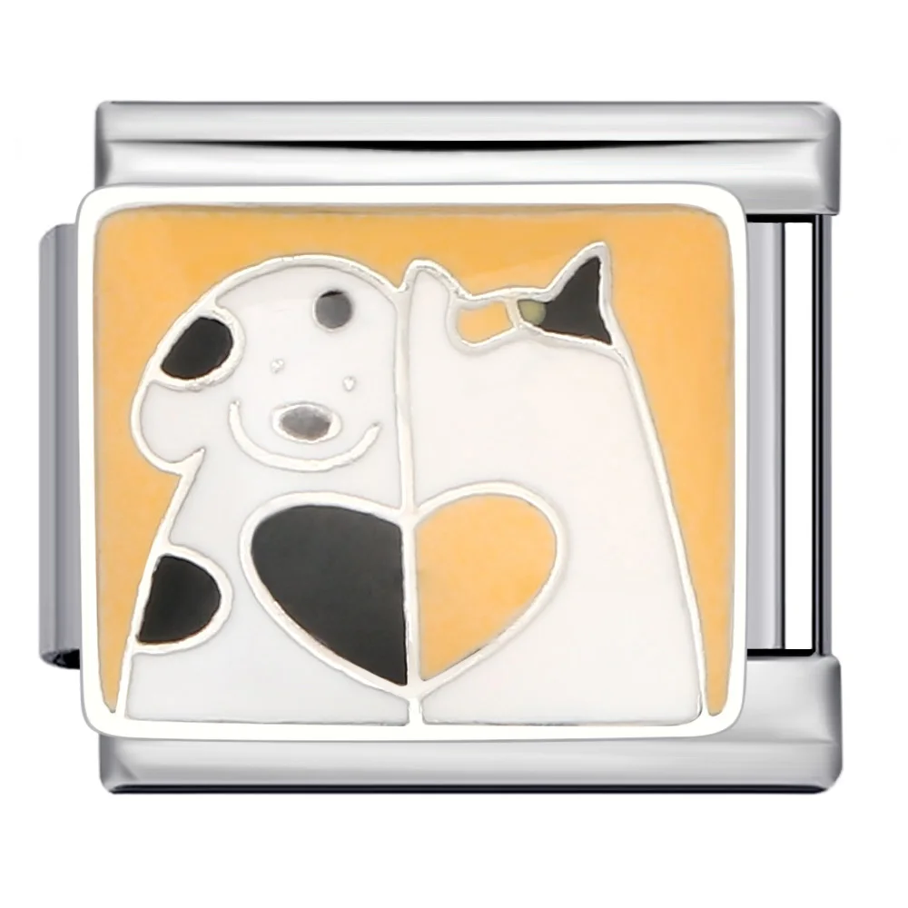 Charms pies, kot i panda do bransoletki 9 mm, stal nierdzewna Icj443 1