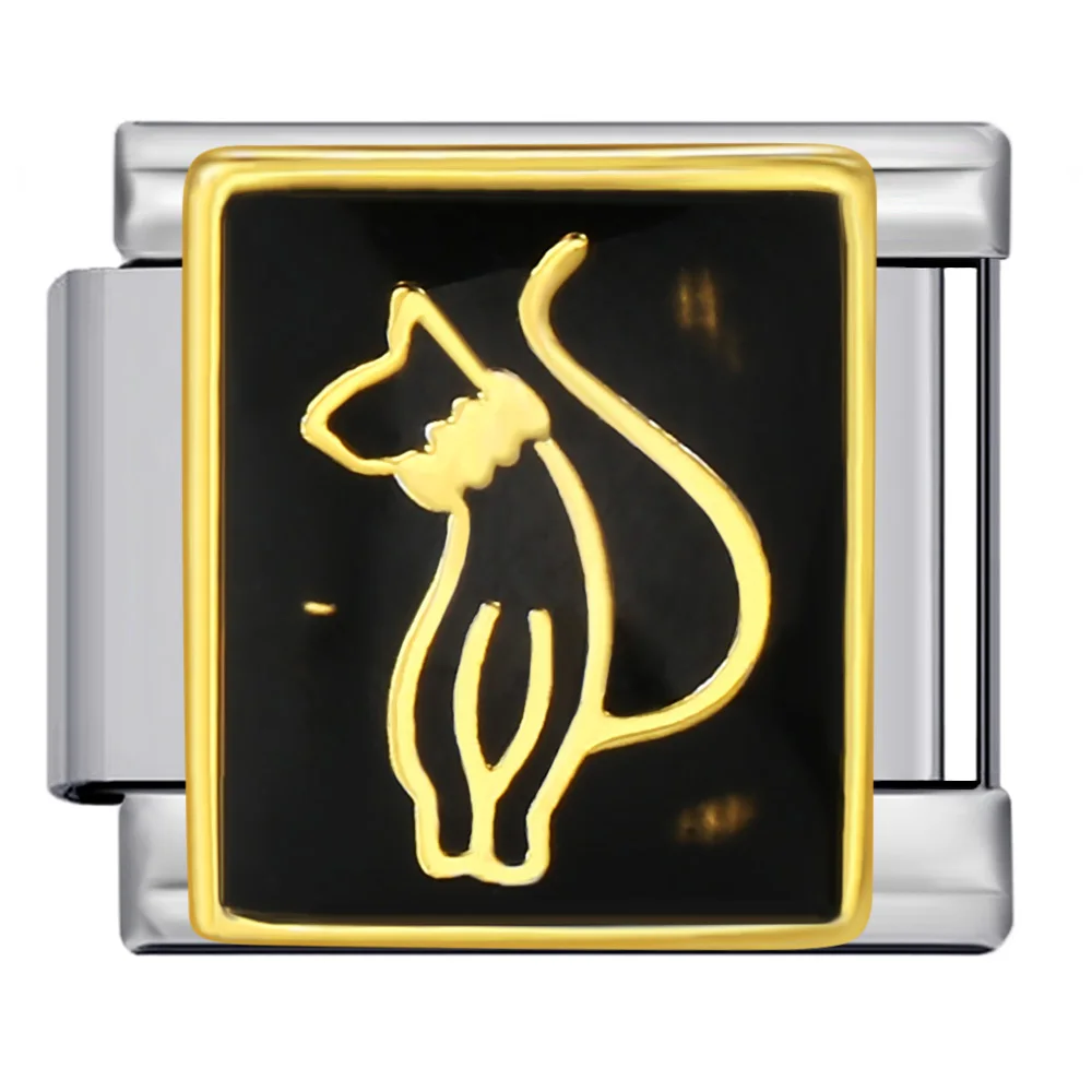 Charms pies, kot i panda do bransoletki 9 mm, stal nierdzewna Icj796 1