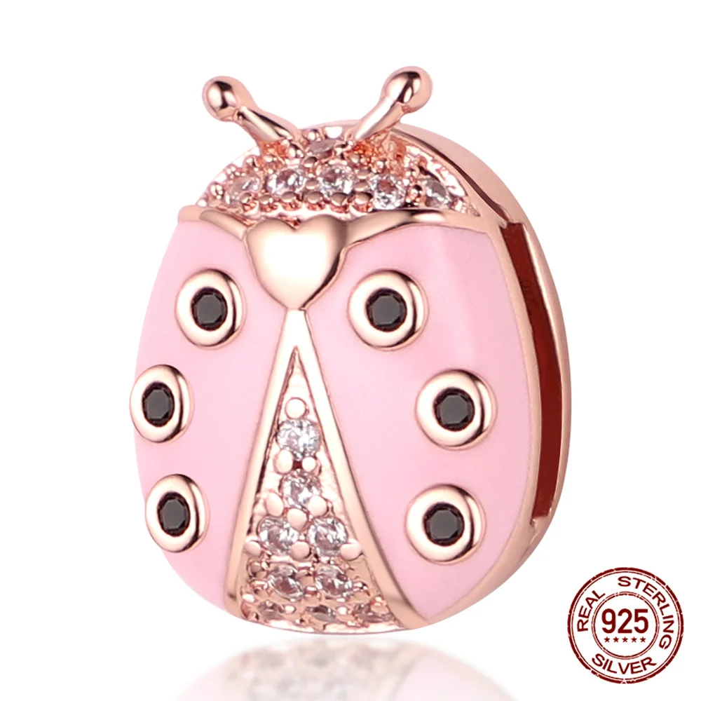 Charms płaskie srebro 925 do bransoletek na szczęście Biały