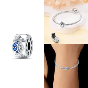 Zawieszki charms ze srebra 925 z cyrkonią serce do bransoletek DIY żółty / złoty