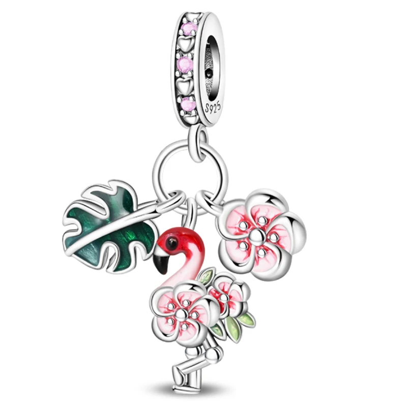 Charms ze srebra 925 do bransoletki - flakon, litery, Tarot Chartreza