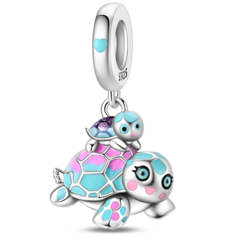 Charms ze srebra 925 do bransoletki - flakon, litery, Tarot Drewniany
