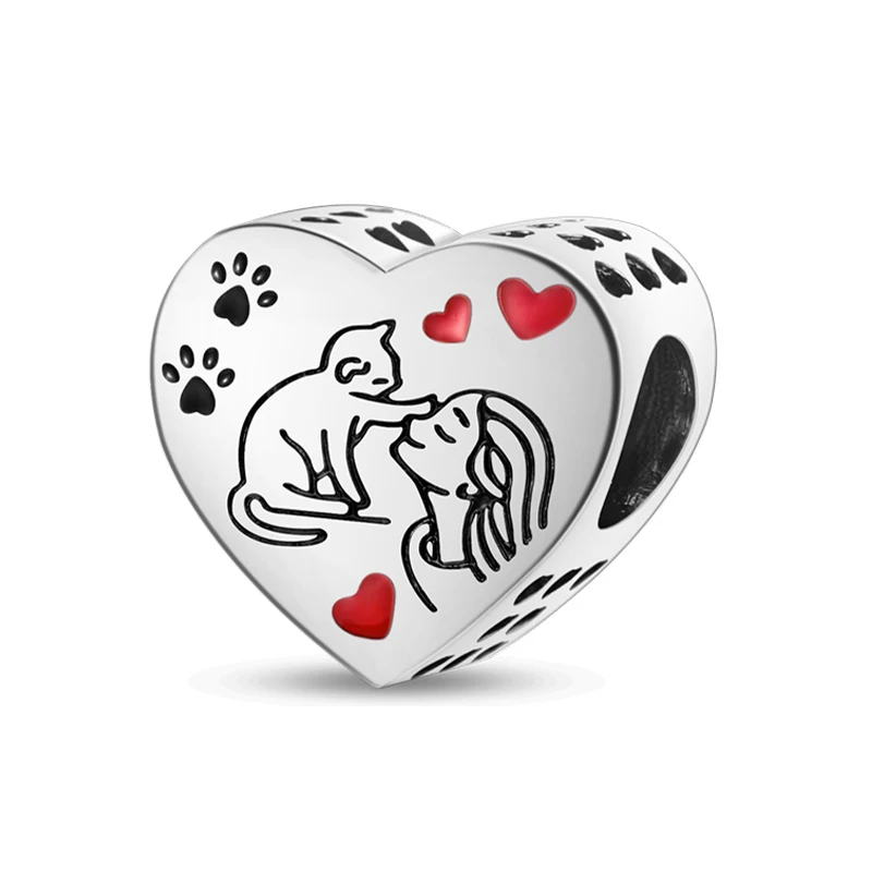 Charms ze srebra 925 do bransoletki - flakon, litery, Tarot Zkarbonizowany