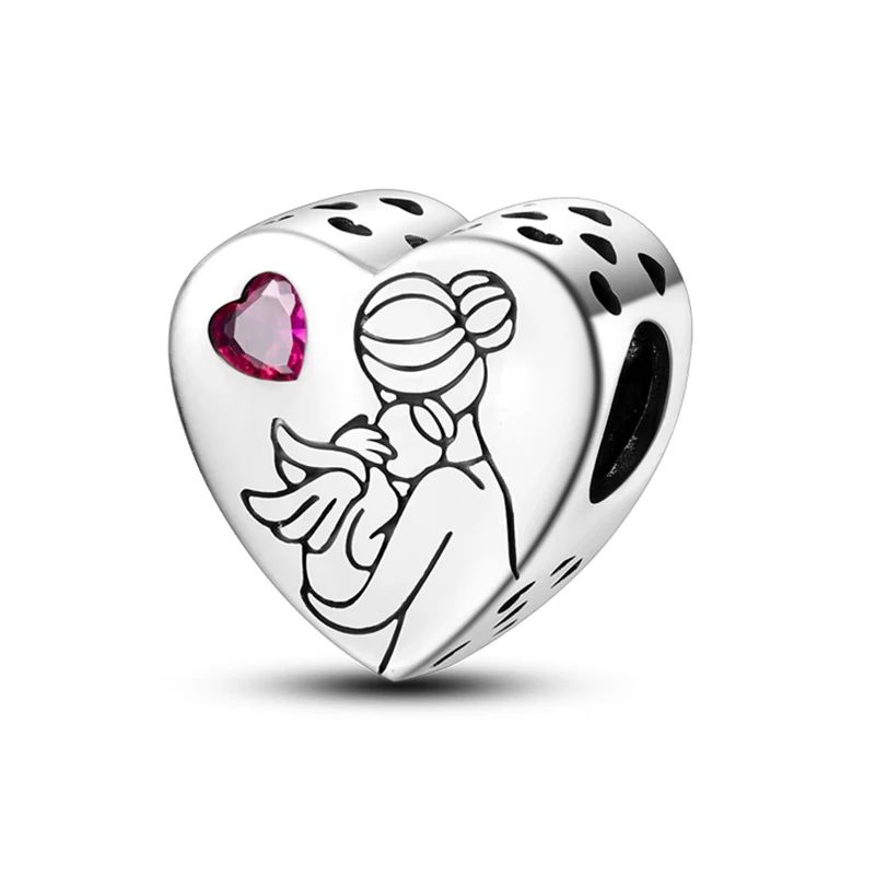 Charms ze srebra 925 do bransoletki - flakon, litery, Tarot żółte chili czerwone