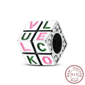 Charms do bransoletki 925 srebro - łapka kota, serce, wiśnia Wielo