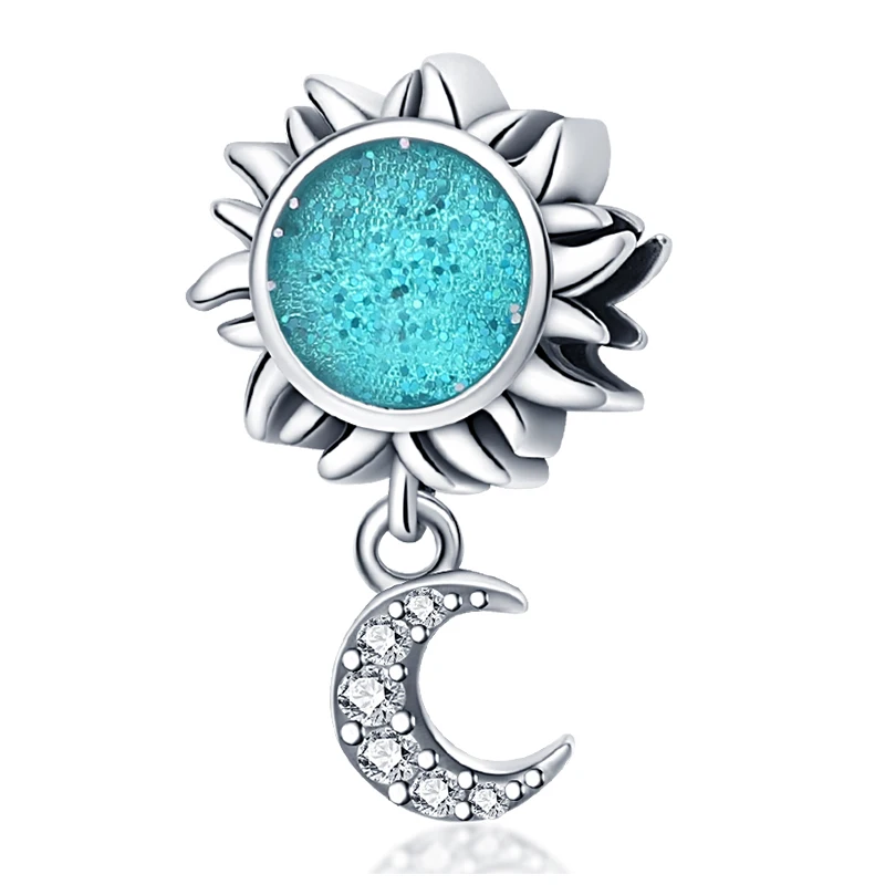 Charms morskie ze srebra 925 – delfin, krab, łódka Czarny