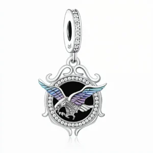 Zawieszki charms ze srebra 925 - zwierzęta: smok, kot, panda, delfin Q