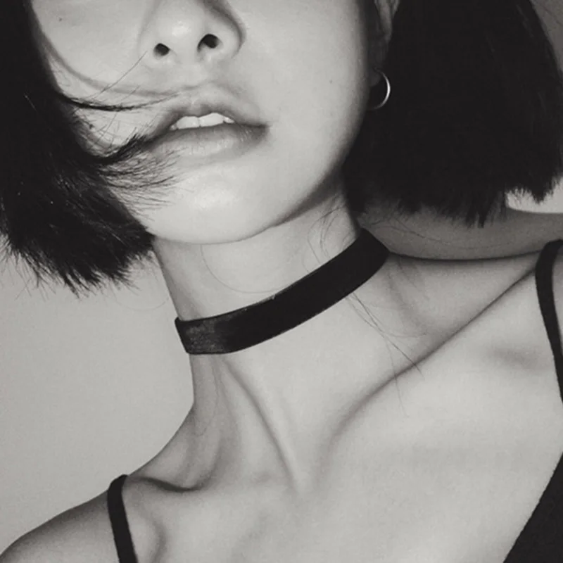 Choker boho z srebrnymi koralikami - krótki naszyjnik 5