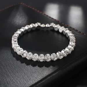 Choker kryształowy ze strasami ślubny naszyjnik tenisowy Bangle for design 4
