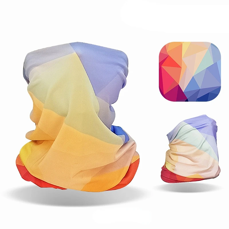 Chusta wielofunkcyjna komin na szyję i twarz, lodowy jedwab UV Colorful