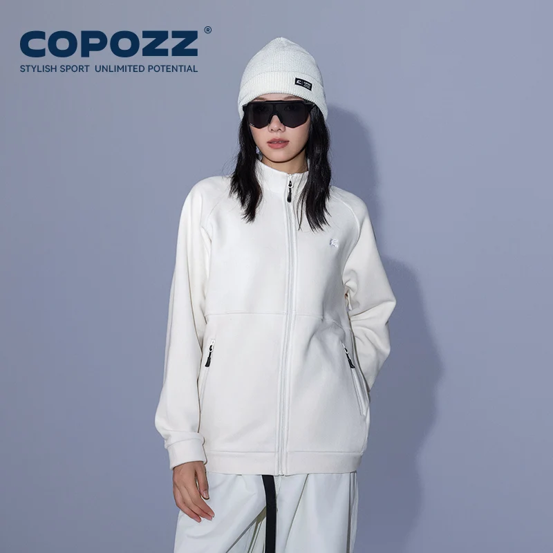 Ciepła bluza polarowa Copozz unisex Biały