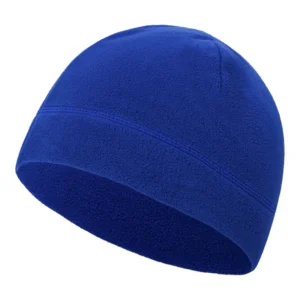 Ciepła czapka polarowa zimowa na narty i bieganie Royalblue