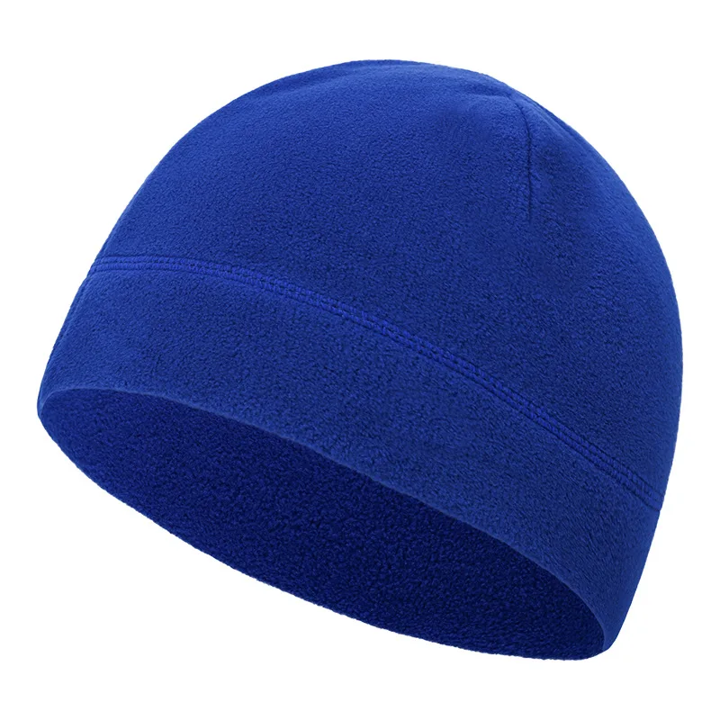 Ciepła czapka polarowa zimowa na narty i bieganie Royalblue