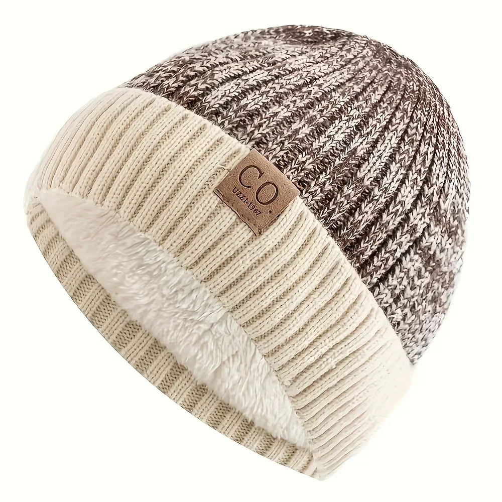 Ciepła czapka zimowa z dzianiny beanie unisex Mz116 1