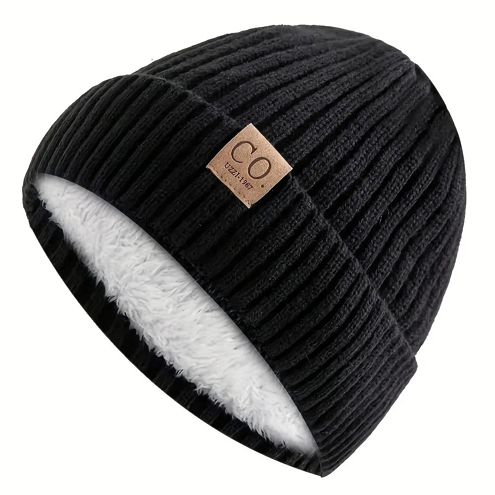 Ciepła czapka zimowa z dzianiny beanie unisex Mz116 2