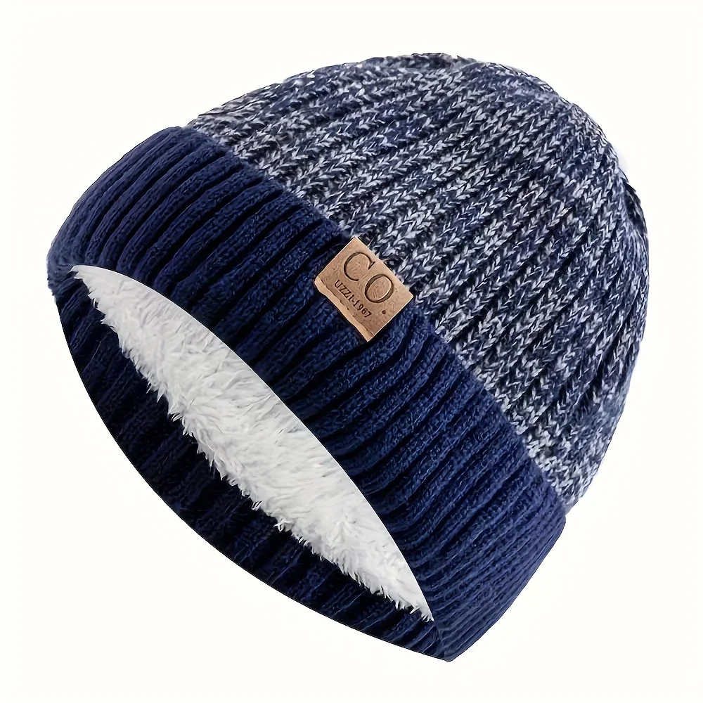 Ciepła czapka zimowa z dzianiny beanie unisex Mz116 4