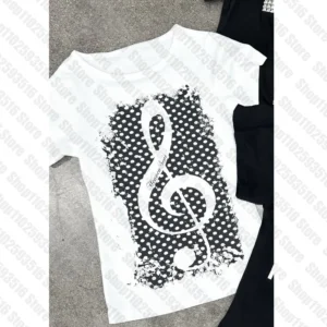 Krótki t-shirt damski crop top z kotkiem w stylu Y2K Biały