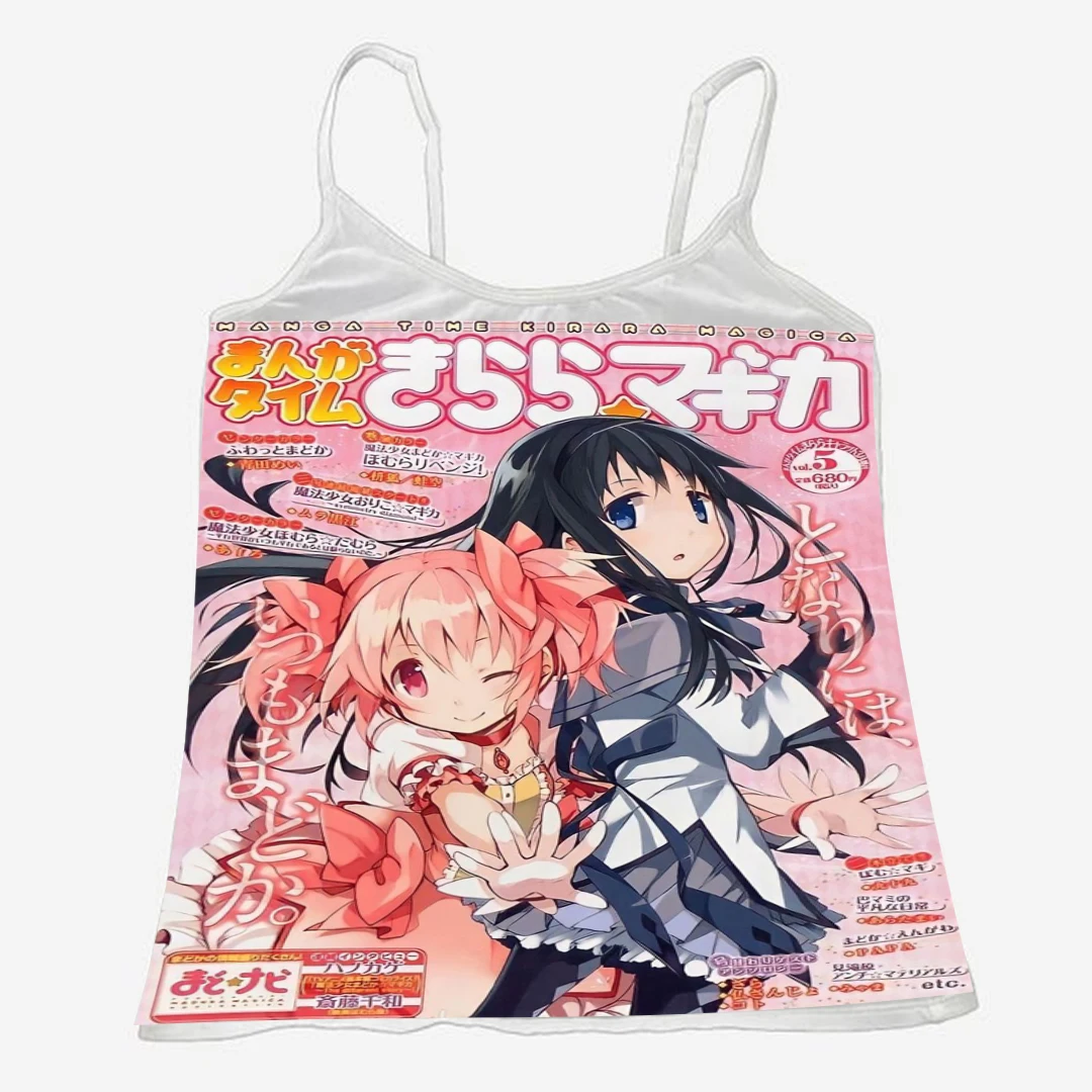 Crop top damski na ramiączkach – estetyczny letni top w stylu Harajuku Szmaragdowa zieleń