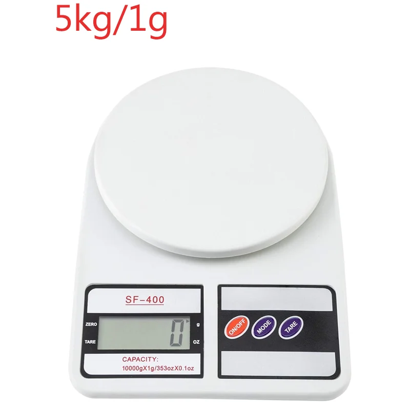 Cyfrowa waga kuchenna 10 kg z wyświetlaczem LCD Jasnoszary