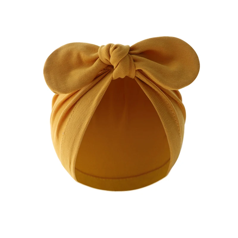 Czapeczka niemowlęca turban z kokardką Ginger