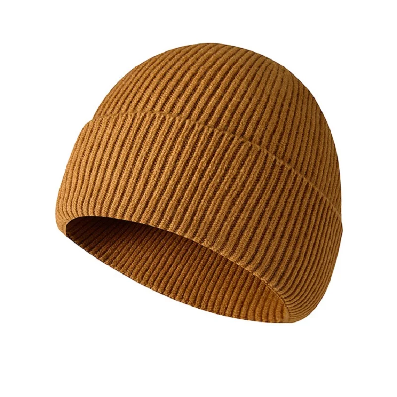 Czapka beanie bezszwowa zimowa unisex Coffe