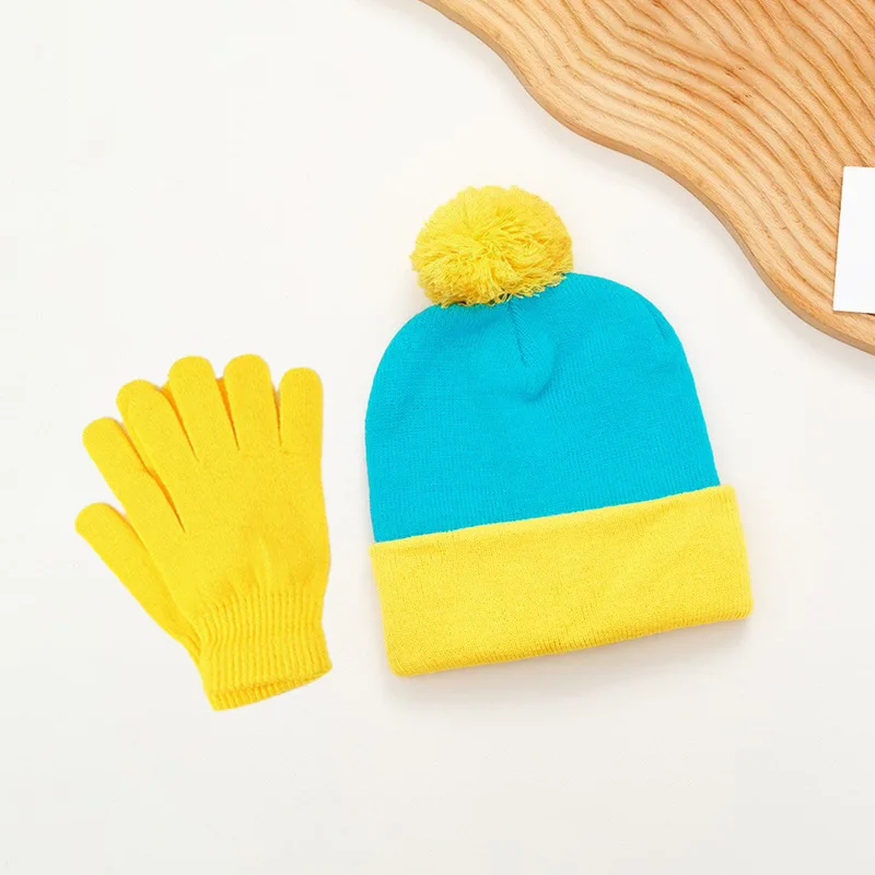 Czapka beanie z dzianiny unisex - jednolite kolory pastelowe With gloves