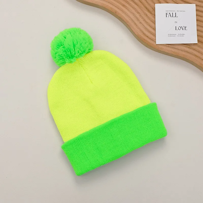 Czapka beanie z dzianiny unisex - jednolite kolory pastelowe Zielony