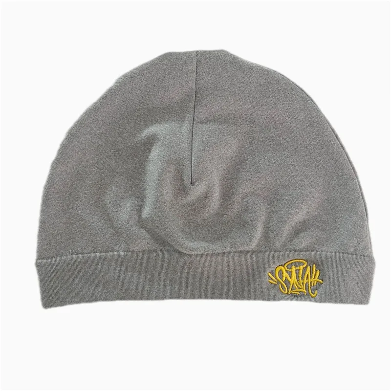 Czapka beanie dzianinowa do biegania ciepła Y2k unisex Szary
