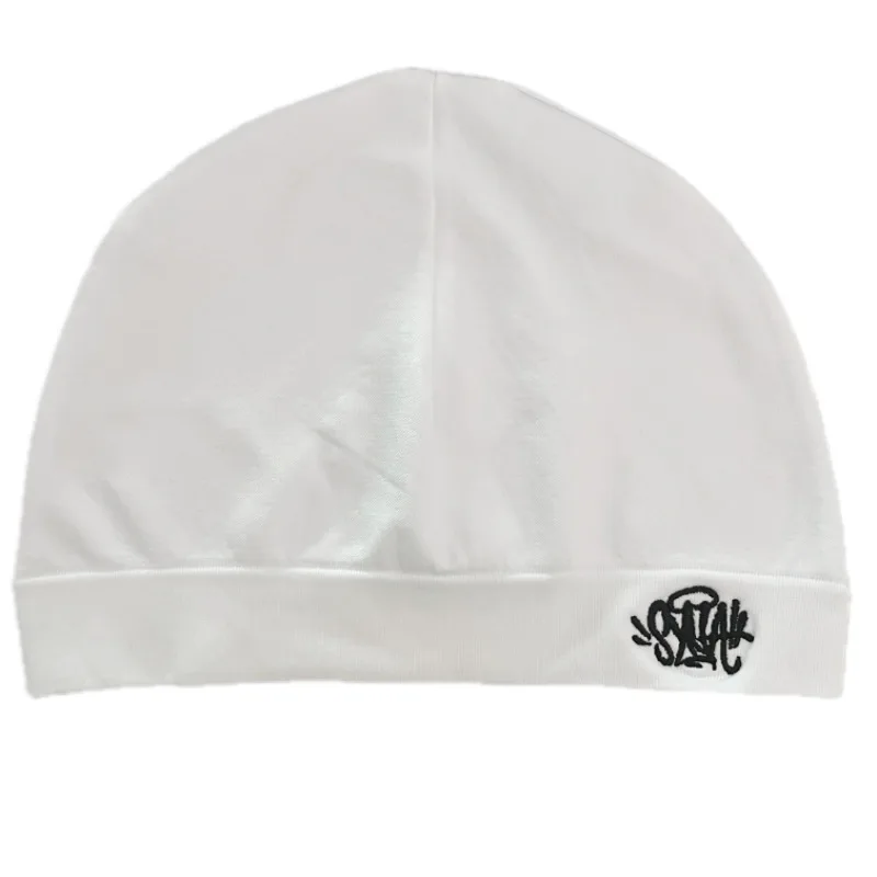 Czapka beanie dzianinowa do biegania ciepła Y2k unisex Biały