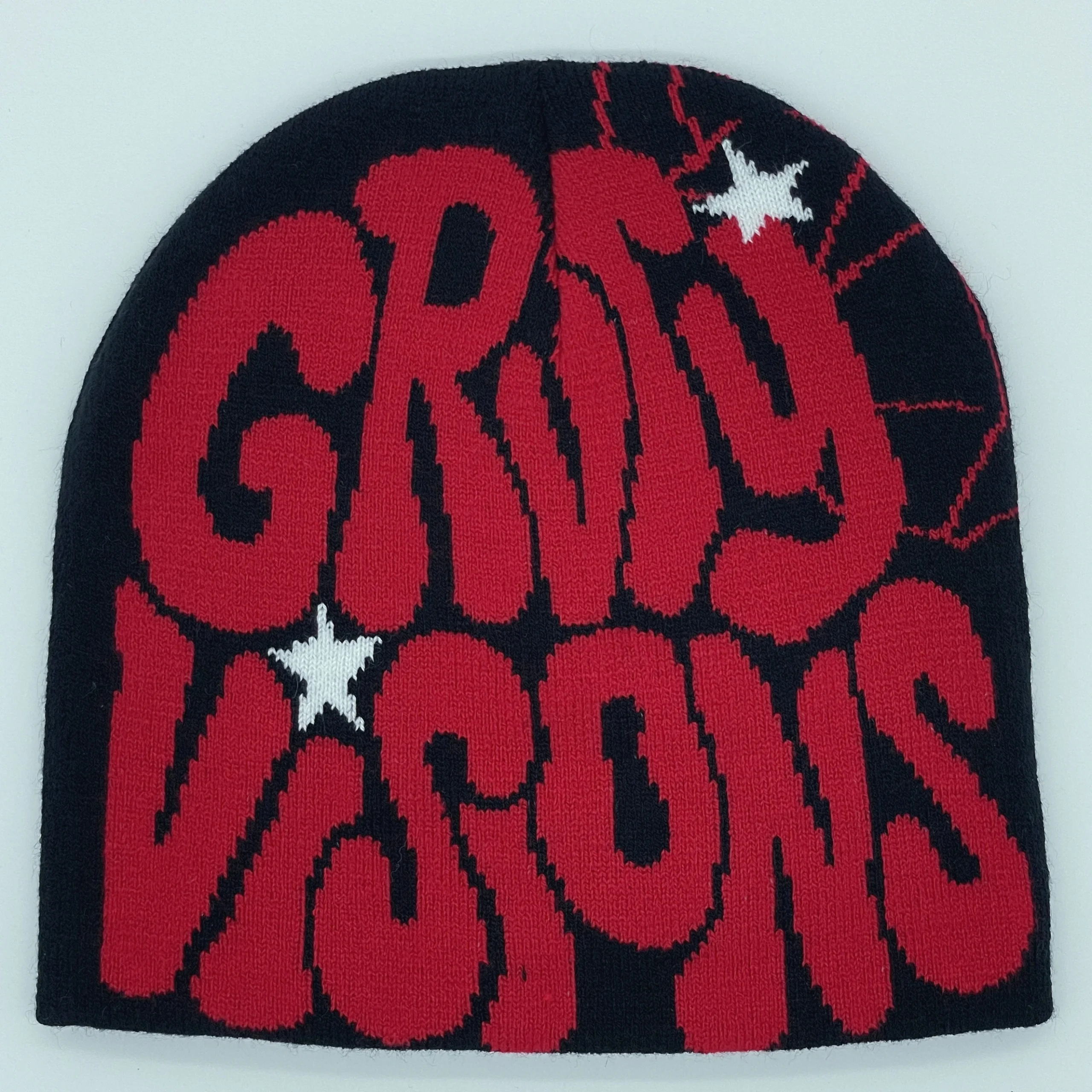 Czapka beanie dzianinowa, krótka czapka miejska w stylu hip-hop Czarny