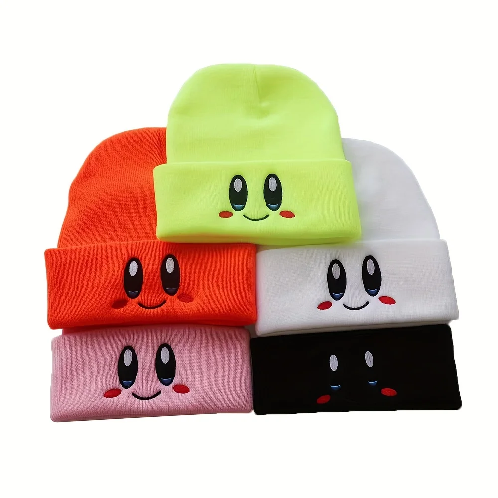 Czapka beanie z haftem wielkich oczu unisex 5PCS