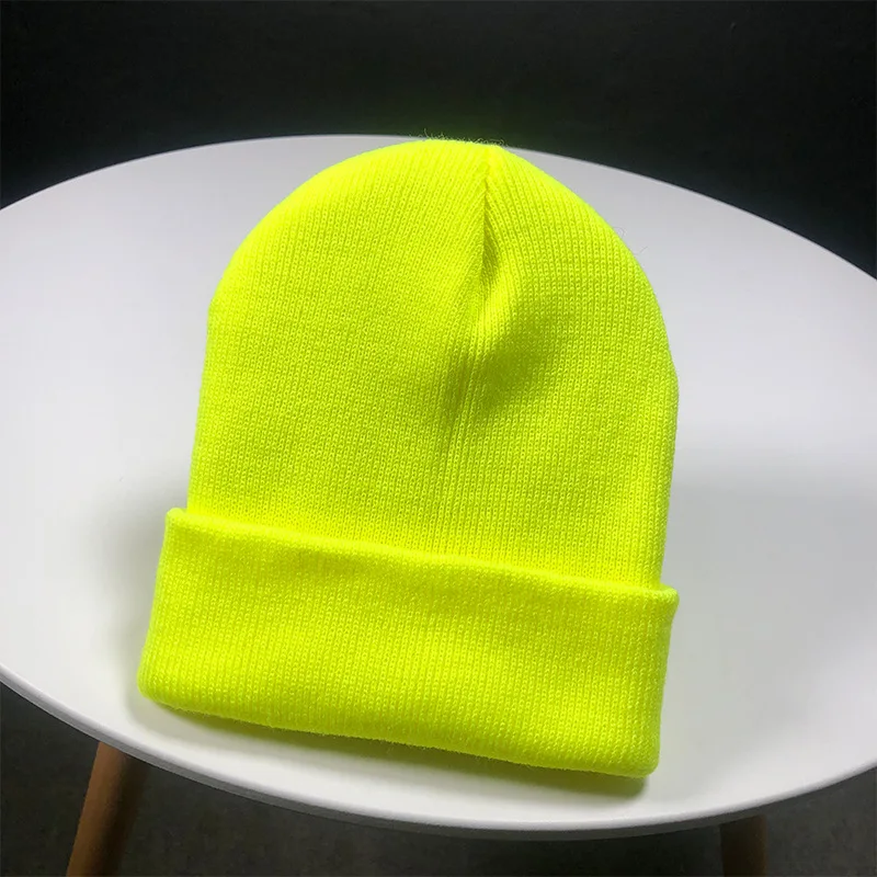 Czapka beanie unisex dzianinowa na jesień i zimę Zielony