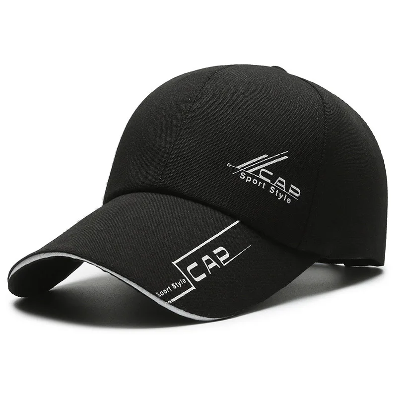 Czapka z długim daszkiem przeciwsłoneczna unisex Czarny