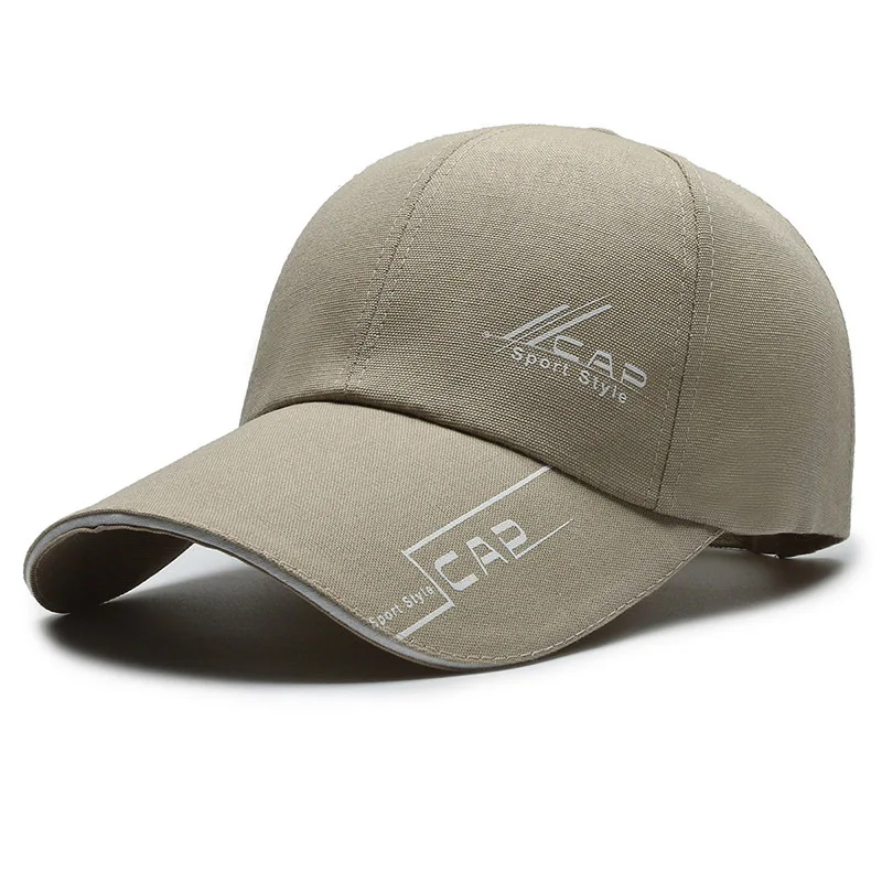 Czapka z długim daszkiem przeciwsłoneczna unisex Khaki