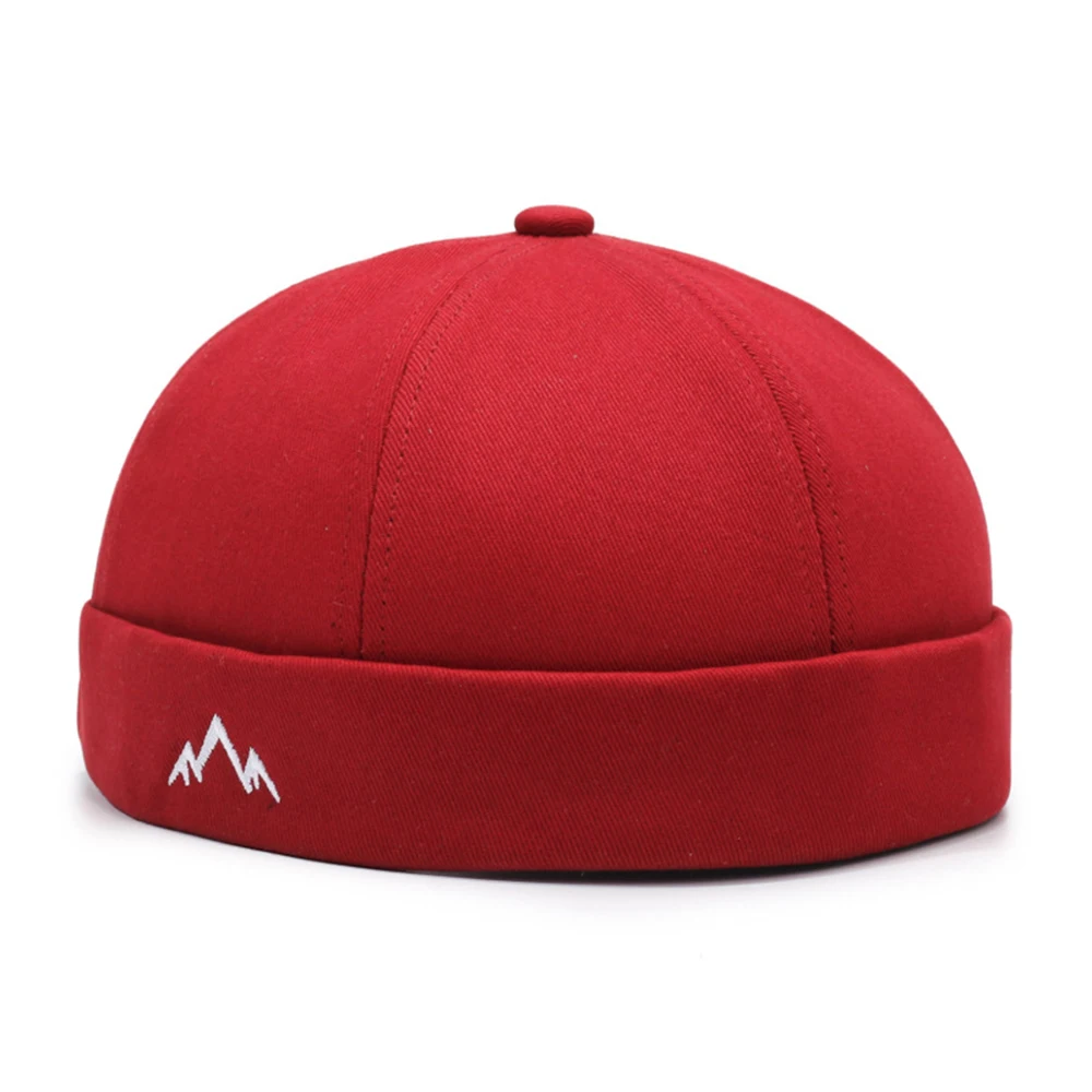 Czapka docker bez daszka unisex Czerwony