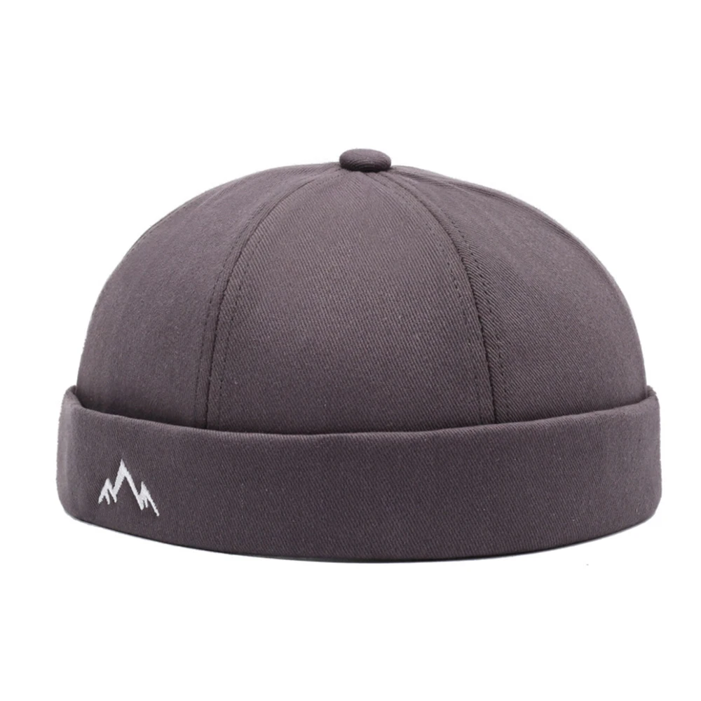 Czapka docker bez daszka unisex Szary