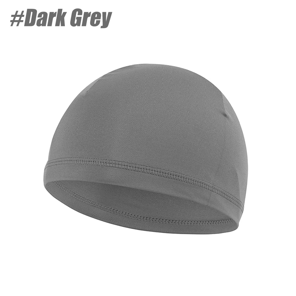Czapka kolarska pod kask szybkoschnąca z filtrem UV Ciemnoszary