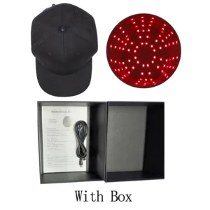 Czapka do terapii światłem czerwonym na porost włosów 96 LED Khaki