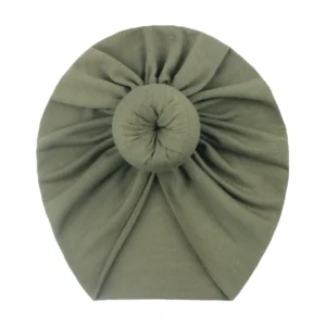 Czapka niemowlęca turban z nadrukiem dla dziewczynki A