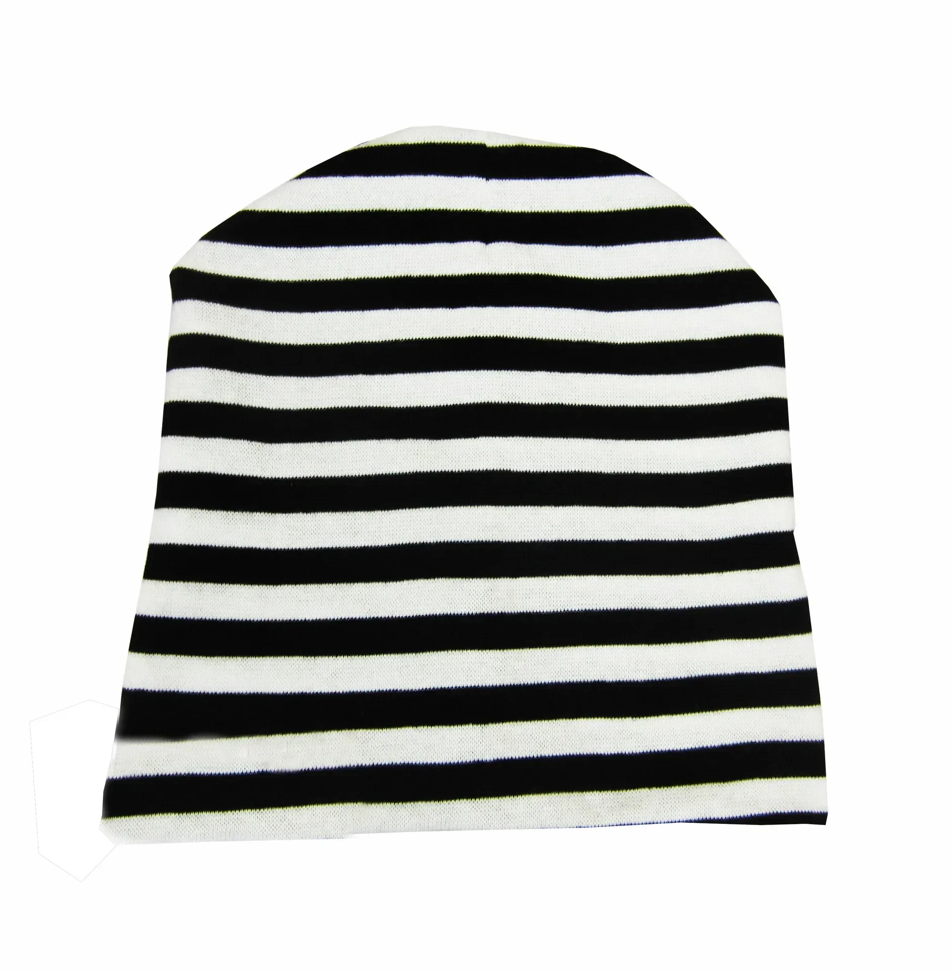 Czapka niemowleca z dzianiny bawelniana wiosenna dziecieca Striped