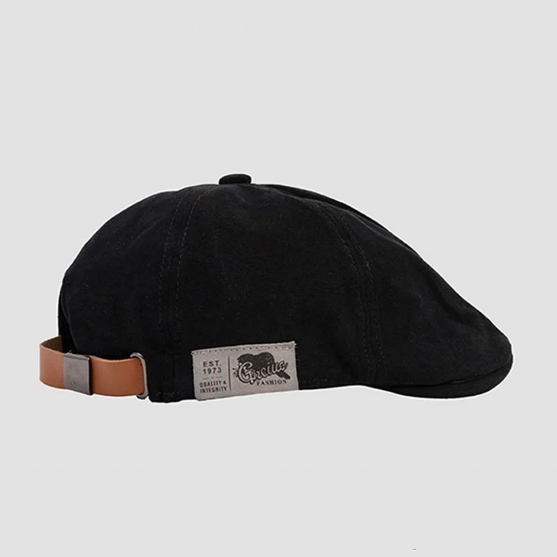 Czapka Peaky Blinders bawełniana - kaszkiet w stylu vintage Smt094 czarny