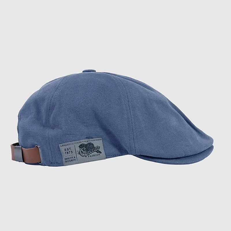 Czapka Peaky Blinders bawełniana - kaszkiet w stylu vintage Smt094 niebieski